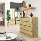AKORD CLP Artisan Tölgy 8-Fiókos Komód
