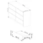 AKORD CLP K140 Komód Laminált Craft Tölgy 6 Fiókos