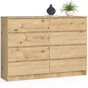 AKORD CLP Artisan Tölgy 8 Fiókos Komód