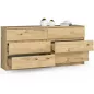 AKORD CLP K160 Komód Artisan Tölgy 6 Fiókos