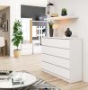 AKORD CLP 120 Komód 8 Fiókos Laminált Fehér Matt