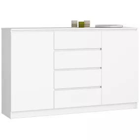 AKORD CLP K160 Komód Laminált Fehér Matt