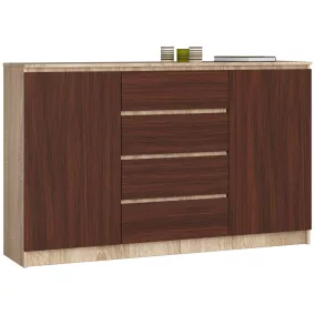 AKORD CLP Modern Komód Sonoma Tölgy/Wenge 160cm