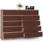 AKORD CLP Sonoma Tölgy/Wenge Fiókos Komód 10 Fiókkal
