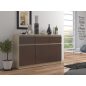 AKORD CLP Sonoma-Wenge Komód 3 Ajtós 3 Fiókos Laminált