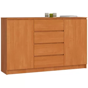 AKORD CLP K160 Komód Laminált Éger 4 Fiókos