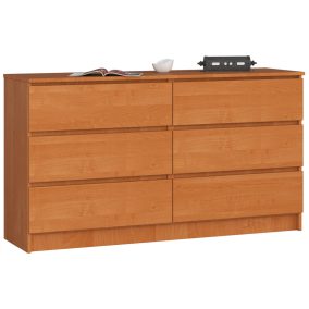 AKORD CLP K140 Komód Éger 6 Fiókos Matt