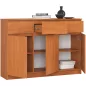 AKORD CLP Modern Komód Laminált Éger 3 Ajtós 3 Fiókos