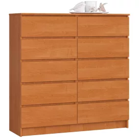 AKORD CLP K120 Éger Komód 10 Fiókos Laminált