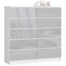 AKORD CLP K120 Komód Metál Magasfényű 10 Fiókos