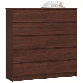 AKORD CLP K120 Wenge Komód 10 Fiókos