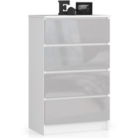 AKORD CLP Metál Magasfényű 4-Fiókos Komód