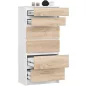   AKORD CLP K60 Fiókos Komód Laminált Fehér-Sonoma 6 Fiókos