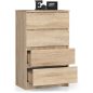 AKORD CLP K60 Komód Laminált Sonoma Tölgy 4 Fiókos
