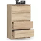 AKORD CLP K60 Komód Laminált Sonoma Tölgy 4 Fiókos