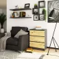   AKORD CLP K60 Komód Laminált Grafitszürke Artisan Tölgy 3 Fiókos
