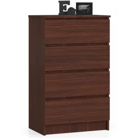 AKORD CLP K60 Komód Laminált Wenge 4 Fiókos