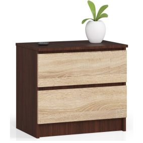 AKORD CLP Kétfiókos Komód Wenge Sonoma Tölgy