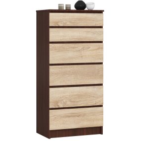 Komód K60 6f Clp Venge / Sonoma