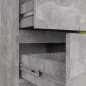 AKORD Jerry Kompakt Komód Laminált Beton Szürke