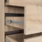 AKORD CLP K80 Komód Laminált Sonoma Tölgy 5 Fiókos