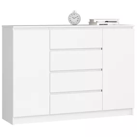 AKORD CLP K140 Komód Laminált Fehér Matt