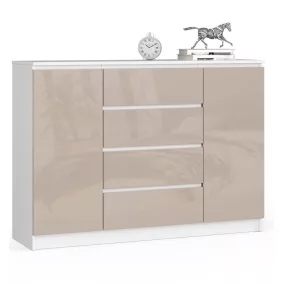 AKORD CLP K140 Komód Akril Cappuccino Magasfényű