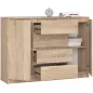 AKORD CLP K140 Komód Laminált Sonoma Tölgy 4 Fiókos