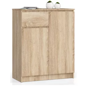 AKORD CLP K80 Sonoma Tölgy Komód Laminált Fiókos