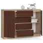 AKORD CLP Komód Sonoma Tölgy/Wenge Laminált 4-Fiókos