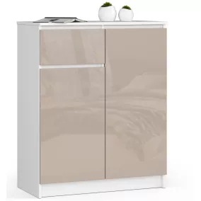 AKORD CLP K80 Komód Magasfényű Cappuccino