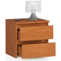 AKORD CLP Éjjeliszekrény Laminált Éger 2 Fiókos