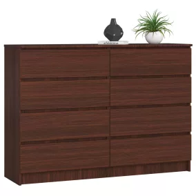 AKORD CLP K140 Komód 8 Fiókos Wenge Laminált