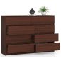 AKORD CLP K140 Komód 8 Fiókos Wenge Laminált