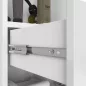 AKORD FIN Fürdőszobai Állószekrény Magasfényű Fehér