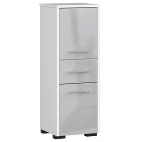 AKORD FIN Fürdőszobai Álló Szekrény 85cm Metál Fényes