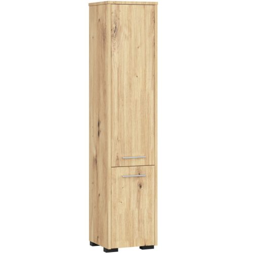 AKORD FIN Fürdőszobai Magas Szekrény Artisan Tölgy 2 Ajtós