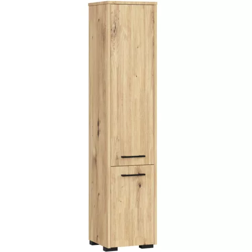 AKORD FIN Fürdőszobai Magas Szekrény Artisan Tölgy 2 Ajtós