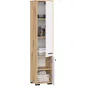   AKORD FIN Fürdőszobai Oszlopszekrény 140cm Artisan Tölgy-Fehér