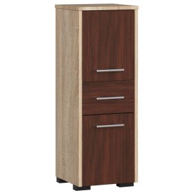   Fürdőszobai Szekrény Fin Oszlop 30 2a 1f 85cm Sonoma Tölgy / Wenge