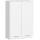 AKORD FIN Kétajtós Fürdőszobai Fali Szekrény Fehér Matt