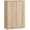 AKORD FIN Fali Fürdőszobai Szekrény Sonoma Tölgy 2 Ajtós