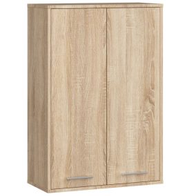   AKORD FIN Fali Fürdőszobai Szekrény Sonoma Tölgy 2 Ajtós