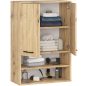   AKORD FIN Artisan Tölgy Fürdőszobai Fali Szekrény 2 Ajtós