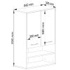 AKORD FIN Fürdőszobai Fali Szekrény Sonoma Tölgy/Fehér 64cm