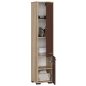   AKORD FIN Fürdőszobai Oszlopszekrény 140cm Sonoma Tölgy/Wenge