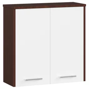 AKORD FIN Fürdőszobai Fali Szekrény Wenge-Fehér 60cm