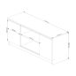 AKORD CLP TV Szekrény Artisan Tölgy Laminált 120cm