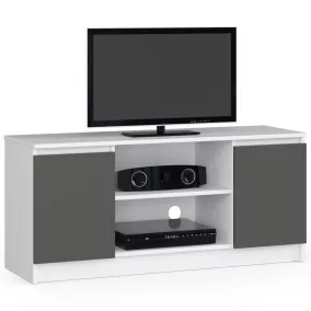 AKORD CLP K120 TV-állvány Laminált Fehér-Szürke