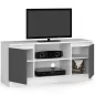 AKORD CLP K120 TV-állvány Laminált Fehér-Szürke